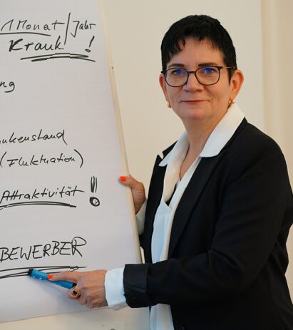 Ich am Flipchart